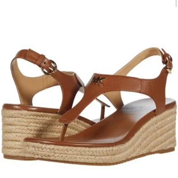 NWT Michael Kors Laney Espadrille Platform Wedge Sandal - Picture 2 of 5